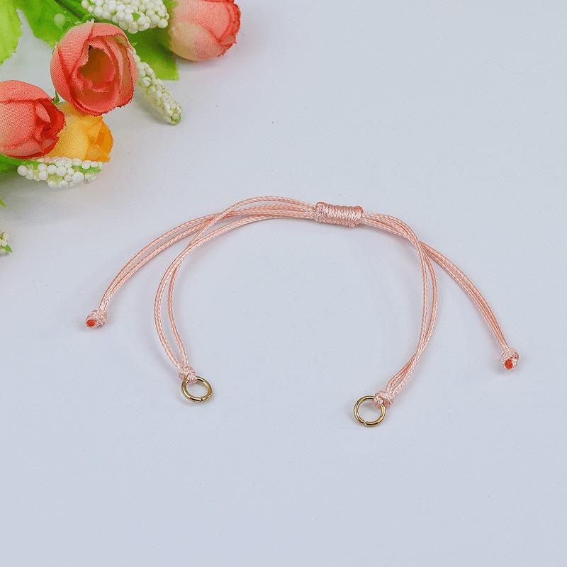 Wax rope woven bracelet DIY accessories Male and female couples adjustable work in progress Weaving bracelet accessories