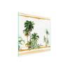 PLACA PROTECTORA DE CRISTAL PARA COCINA 50x52 PALMERAS