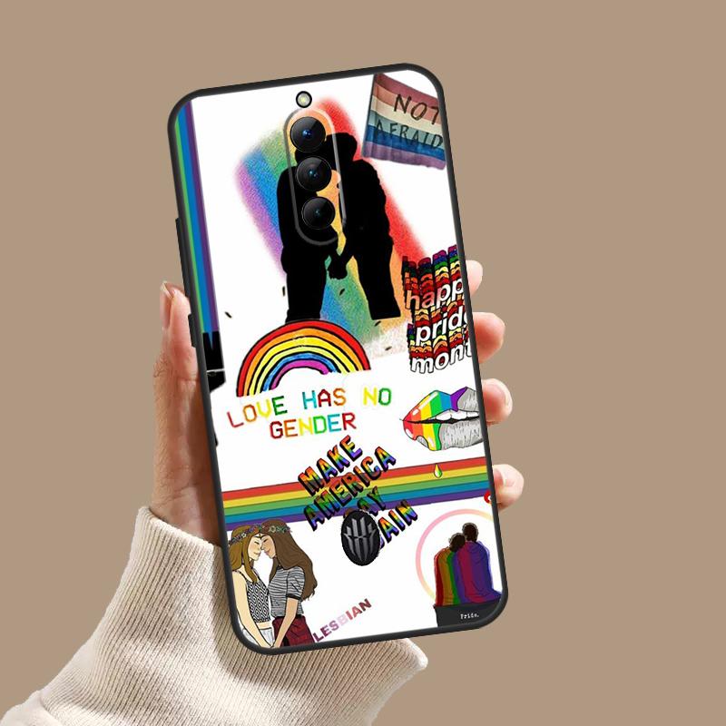 Gay Lesbian LGBT Rainbow Pride Case For ZTE Nubia Red Magic 10S 9S 8S 8 9 10 11 Pro Plus 5G 6R 6 7 6S 7S Pro 10 Air Cover