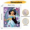 Disney oil painting Jasmine handmade diy art painting home decoration