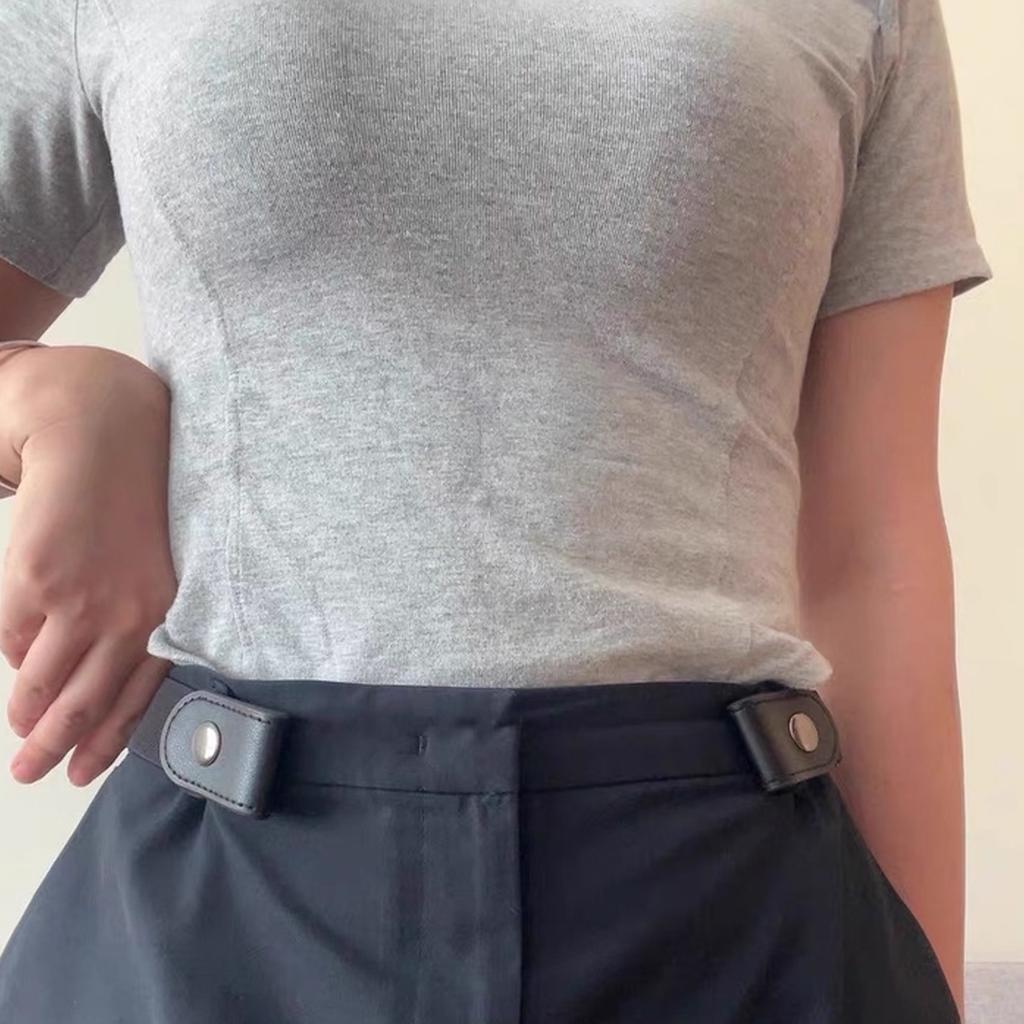 Adjustable Invisible Waistband Tightener Soft Fabric Belt For Pants Discreet Support Easy Closure