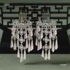 Ancient Style Hanfu Silver Hair Accessories: Warring States Robe Headdress, Qin Han Wei Jin Hair Clip, Pendant, Hairpin