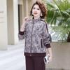Elegant Mid-Aged Women's Spring Two-Piece Sport Suit