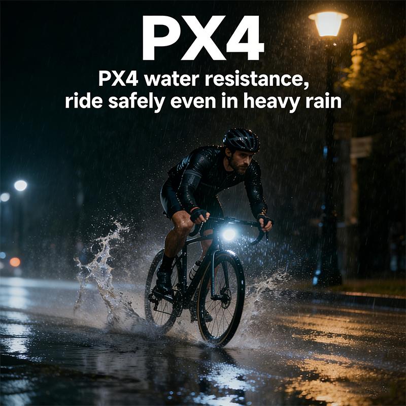 BUCKOLS Bicycle Lights Set Ultralight Front and Rear Bike Light COB LED Bicycle Warning Light Rechargeable MTB Rear Lights 7