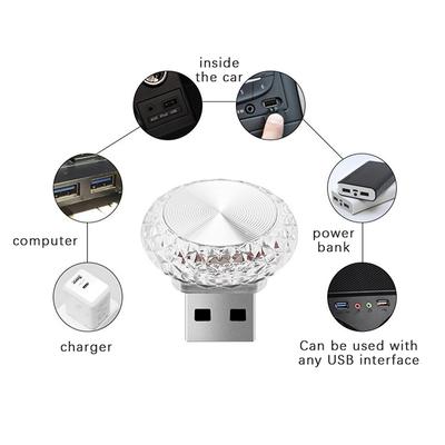 Přenosné auto USB Ambient Light Mini LED Dekorativní Atmosférické Lampy Pro Auto Interiér Osvětlení Počítač Light Plug Play