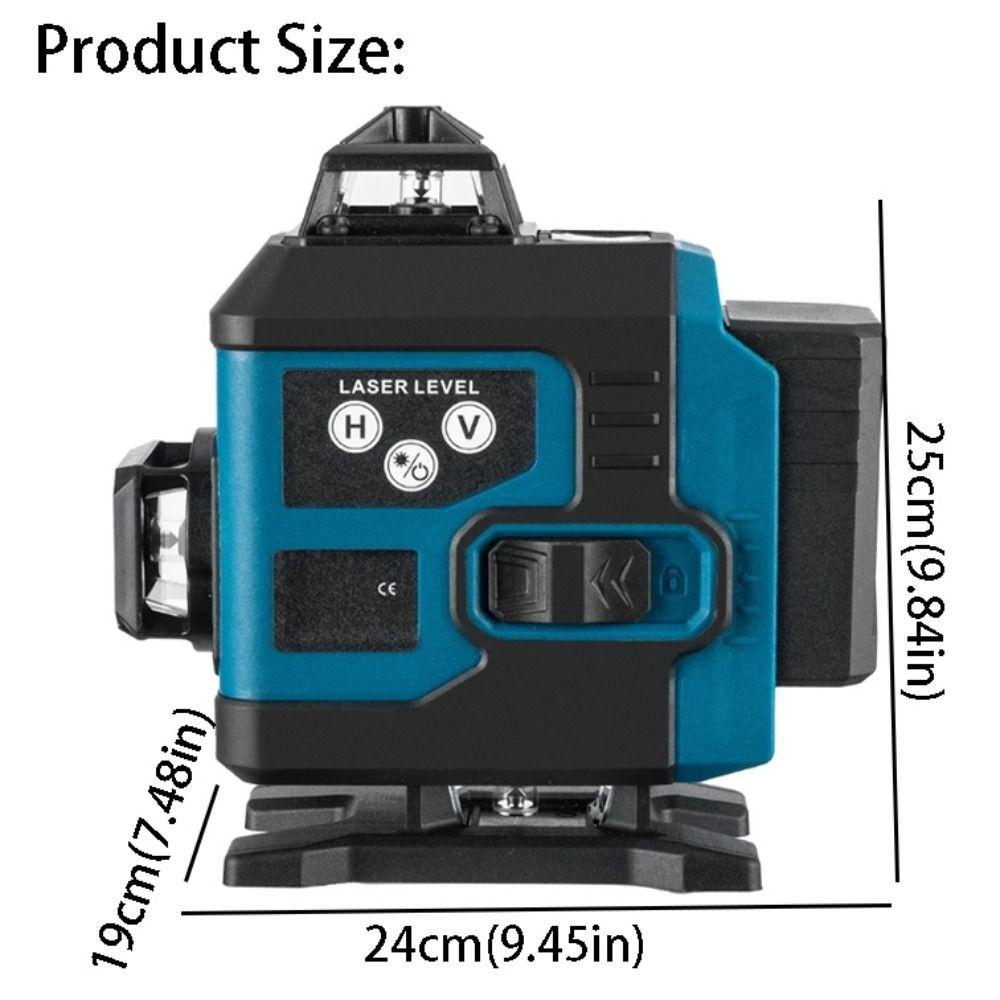 Horizontal Vertical Cross 360° Rotating Laser Level Green Beam Laser Level Construction Site