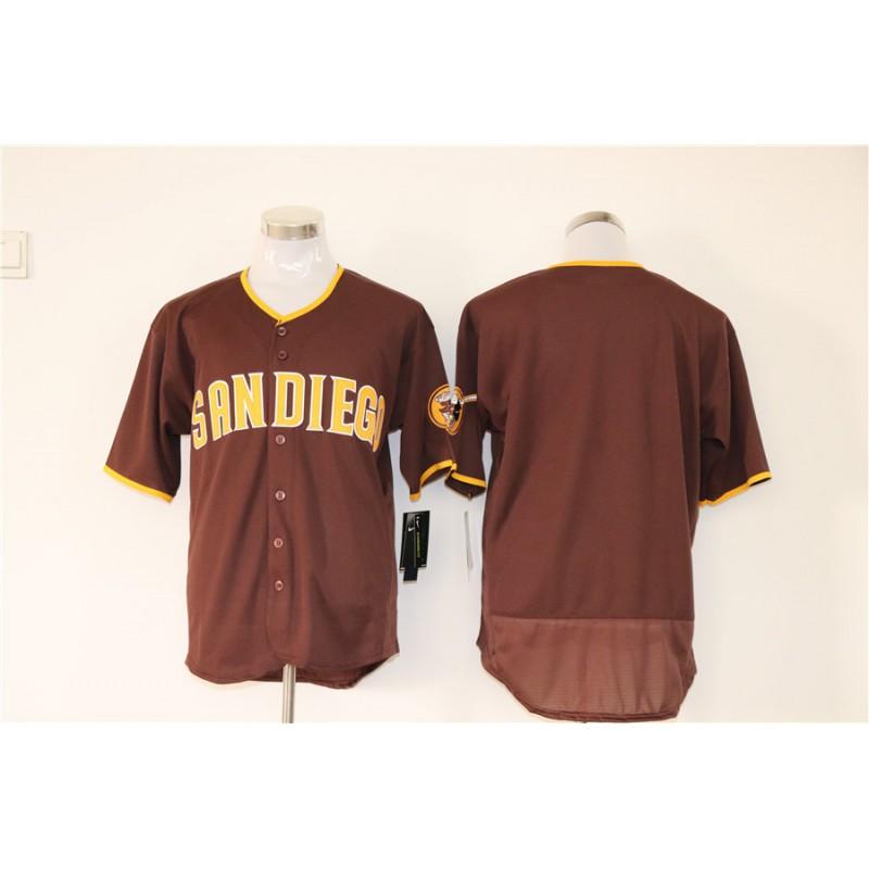San Diego Padres Fan Fotbalový dres Unisex Vyšívaný Sportovní Top Pruhovaný Design Bavlněná Směs Podzimní Oblečení