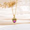 Temperament Cartoon Hollow Heart Pendant Love Clavicle Chain Accessories Women's Diamond Premium Necklace