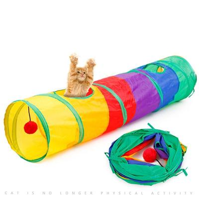 cat play tubes