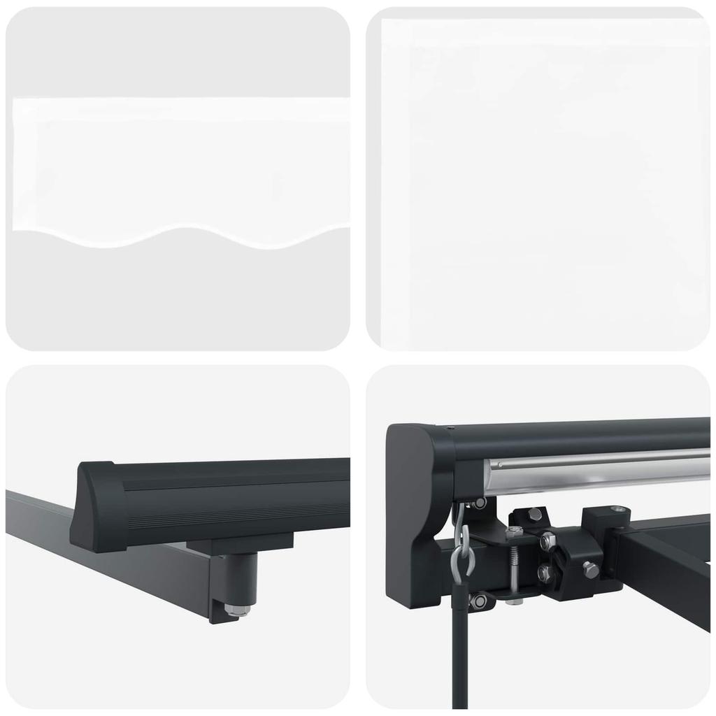 Manual Retractable Awning White 4 * 3.5 m