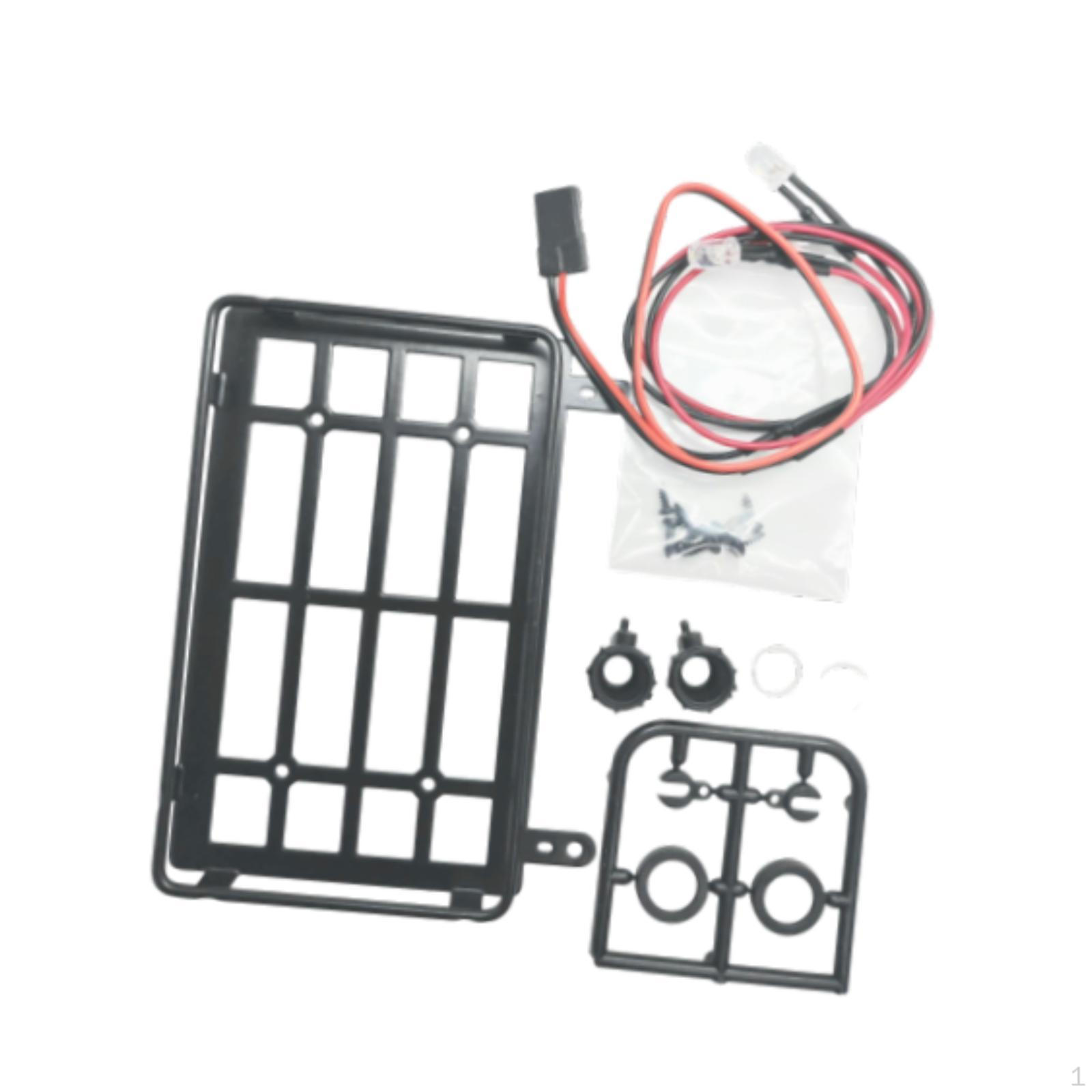 

Luggage Carrier for MN82 1/12 RC Vehicle with Light Feature Round Lampshade