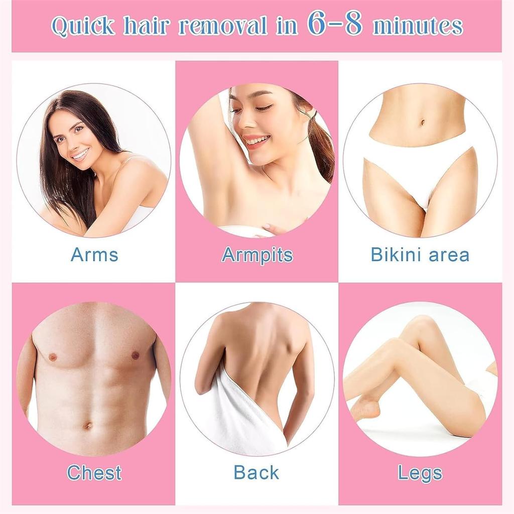 Hair Removal Cream, Hair Removal Cream for Men and Women, Hair Removal Cream for Face Armpits and Legs Private Parts, Flawless Depilatory Cream