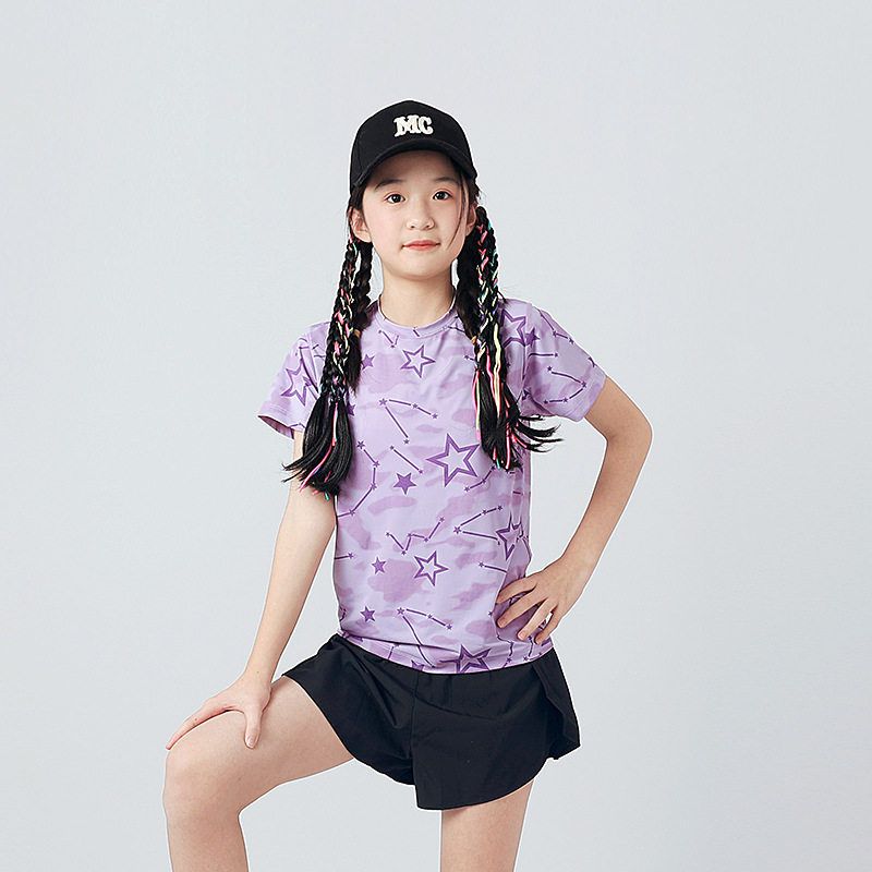 Summer Kids Sports Half Sleeve T-shirt Boys and Girls Full Printed XINGX Breathable Quick-Drying Tops Children's Mesh Short Sleeve