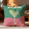 Hot M-Mmargarita Cocktail Arted Cushion Cover Soft Washable Pillow Case Multi-Scene For Couch Bed Travel Office Use