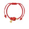 Hand-woven Zodiac Horse Bracelet Calabash Year of The Horse Good Lucky Bracelet Bead Jewelry Accessories Chinese Red Handrope
