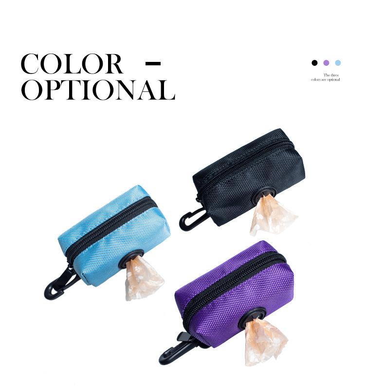 Dog Poop Bag Holder for Leash Doggie Waste Bag Dispenser Soft Fabric Dog Poop Bag Dispenser