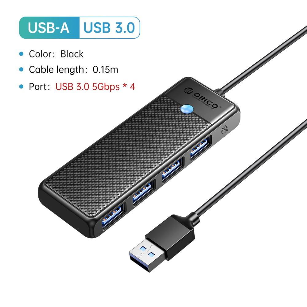 

Extend 4-Pors USB 3.0 Splitter USB Adapter USB Port Expander Mobile Phone Accessories чёрный