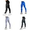 Stylish Women Letter Print Full Length Leggings Featuring High Elasticity And Body Sculpting Fit