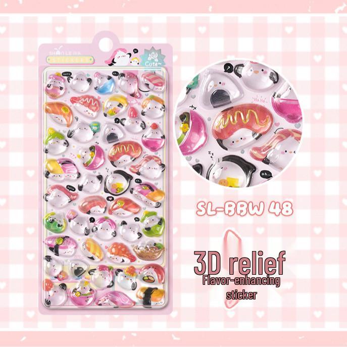Popular 3D Animal Cartoon Crystal Stickers for Kids' Phone Cases