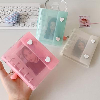 3in ID Photo Korean Photocard Holder Loose-leaf Binder Decoration Idol Card Display Protector Korean Style Idol Photo Card