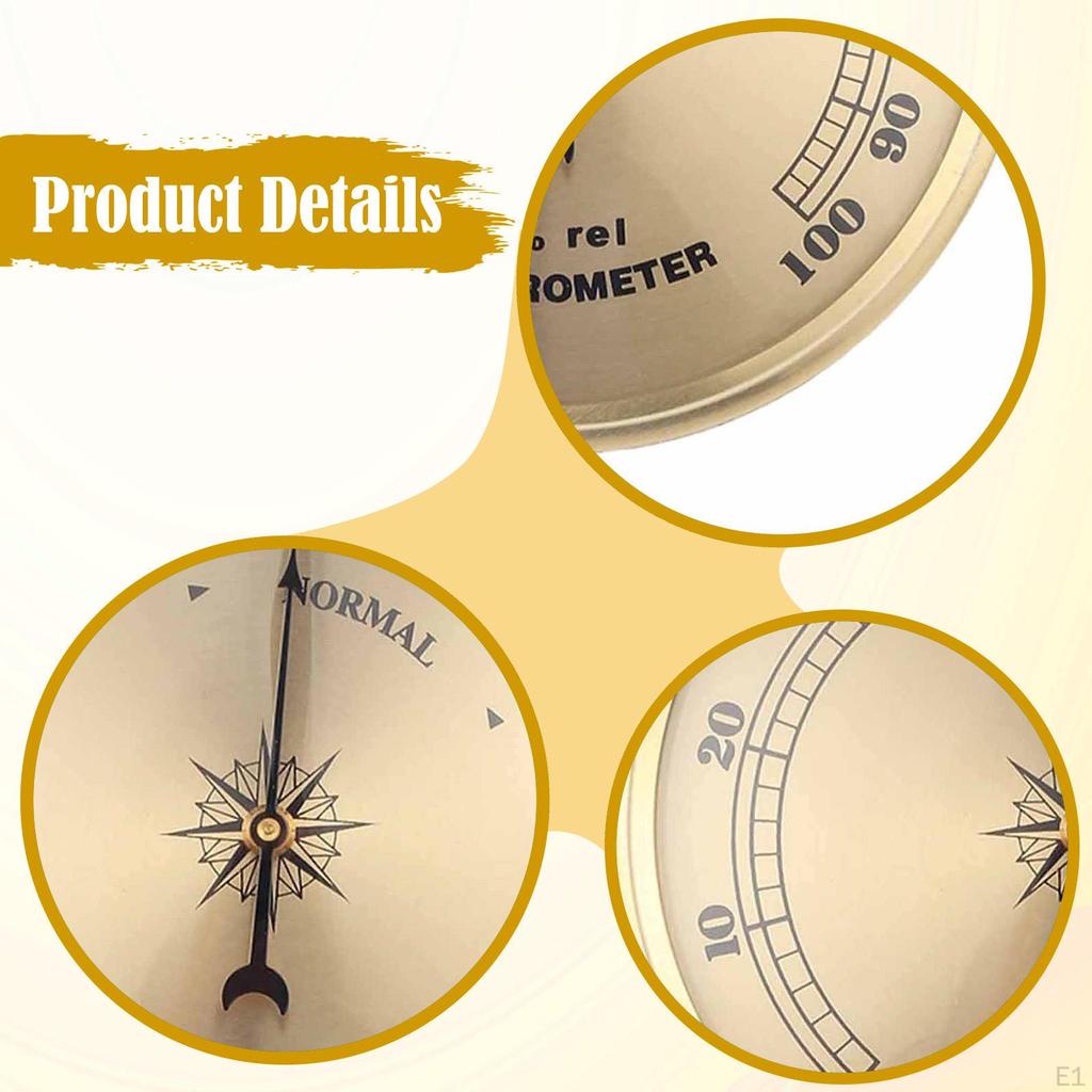 Hygrometer Humidity Gauge Convenient Measurement Meter for Living Room Boating Indoor Home