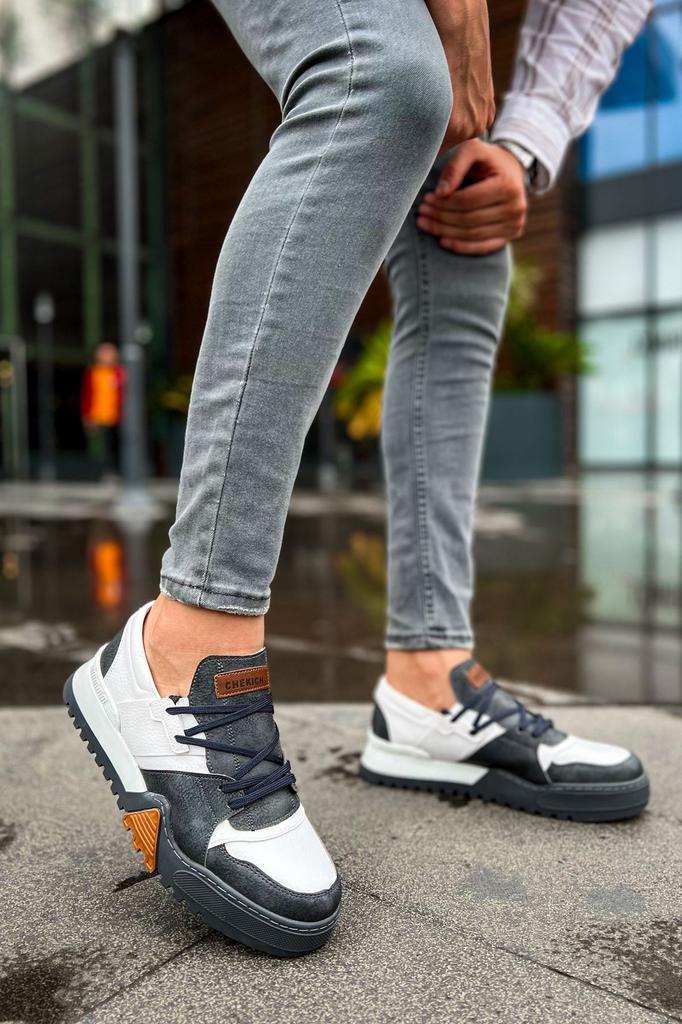 Chekich H New Collection CH067 Warrem Men Shoe White Black Brown Tan