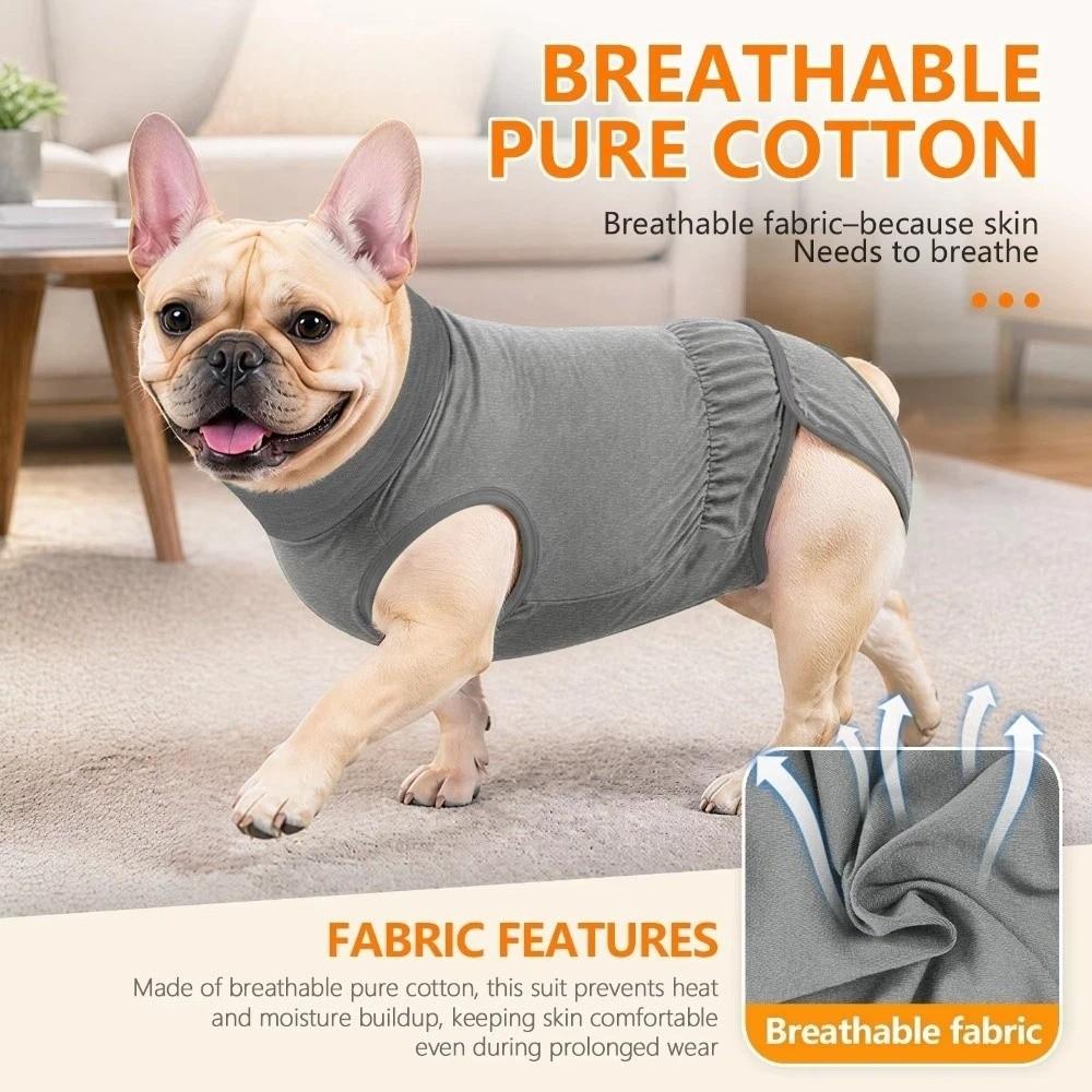 Adjustable Dog Sterilization Suit Soft Breathable Pet Recovery Clothes Cat Recovery Suit Home Wear