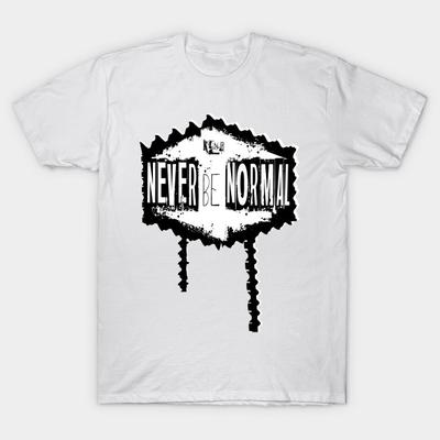 T Shirt Women Never Be Normal Throwback Harajuku Print Kawaii Tshirt Summer Short Sleeve Female T-Shirt Top Tee