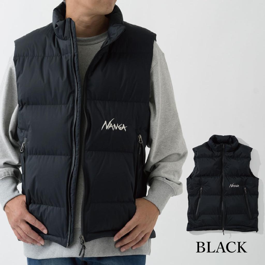 NANGA AURORATEX DOWN VEST Custom-Made (L, BLACK)
