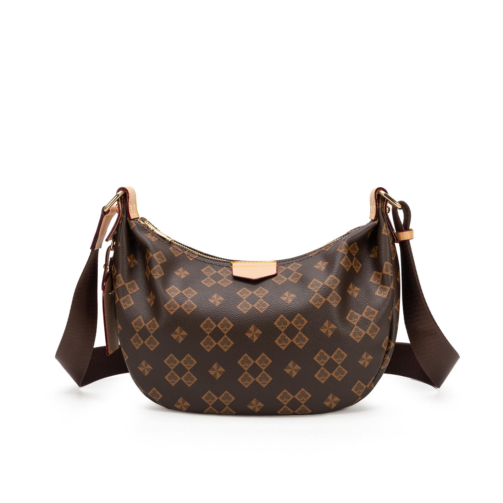 Wedding decoration Hoge kwaliteit Ruitjesprint Schoudertas Onderarmtas Dumplingtas Casual en Veelzijdig Grote Capaciteit Crossbody Dames Tas