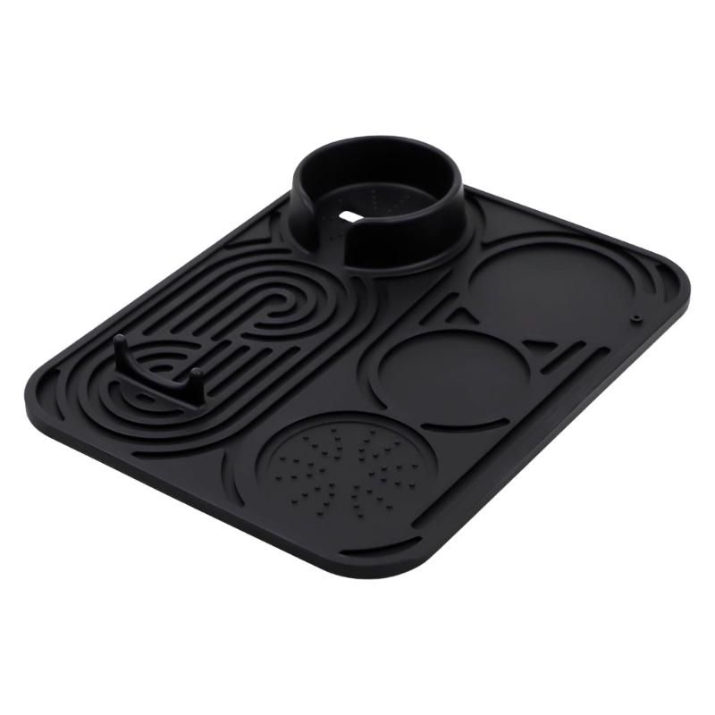 

Thickened Silicone Coffee Mat Nonslip Cup Holder Espresso Accessories Organizer Countertop Protector for ES601 ES701 1