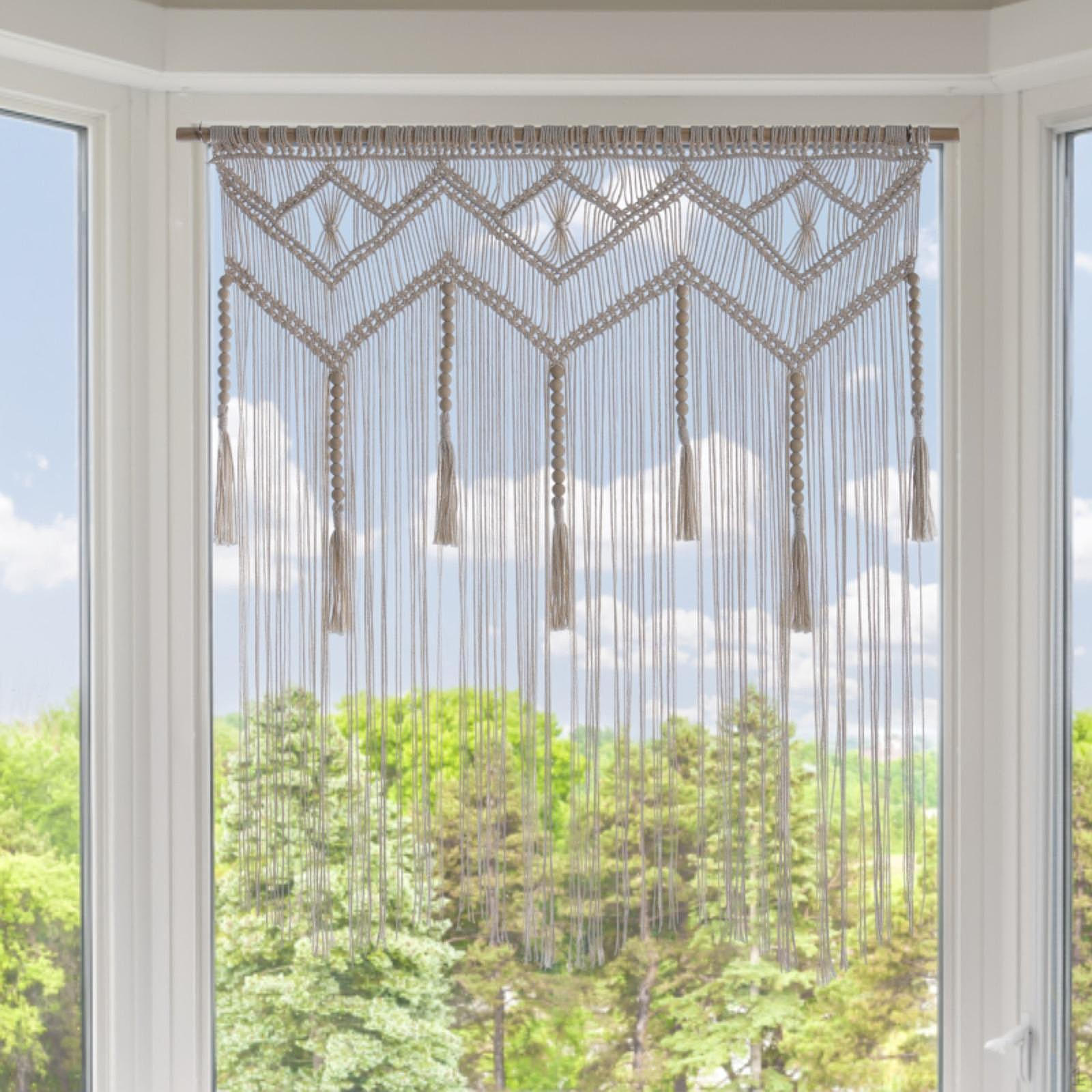 

Настенный гобелен в стиле макраме, тканый, бохо, фон, шикарный декор, кисточки для квартиры, общежития Width 95 cm