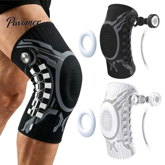 Adjustable Knee Brace 1 Pair Knob Brace, Support with Patella Pad, Side Stabilizer, for Joint Stability Compression Sleeve Workout Arthritis Meniscus