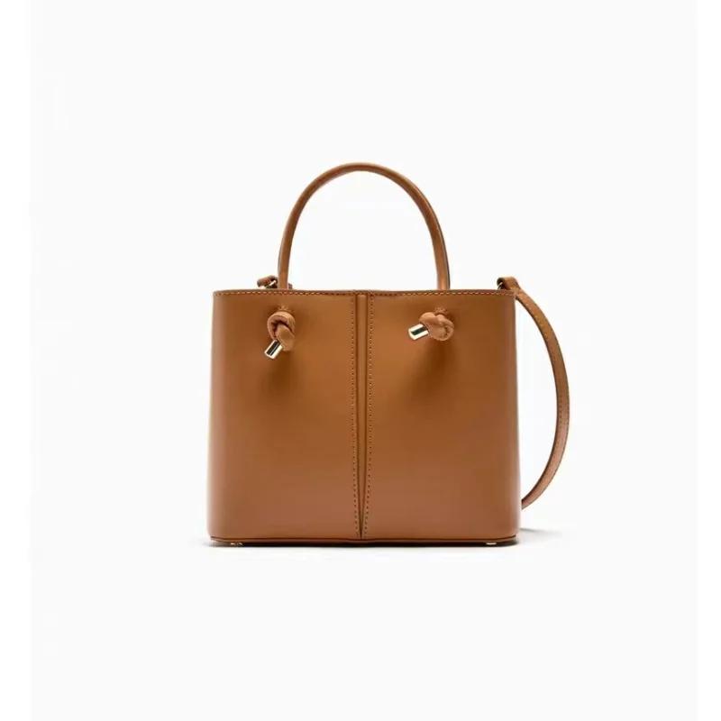New Square Bags Fashion Women'S Small Niche Design Bucket Bag Shoulder Bags Retro Commuter Leisure Female Crossbody Bags Handbag