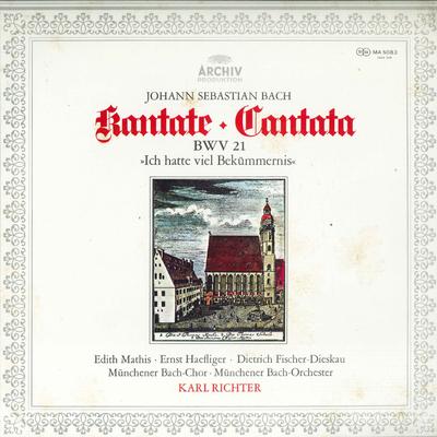 LP Record KARL RICHTER  Bach Cantata BWV.21 MA5083 ARCHIV Japan Classical Used