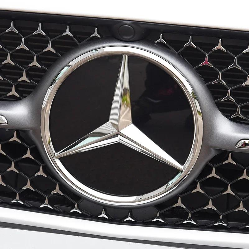 Griglia Frontale 3D 188mm Emblema Stella Badge Per Mercedes-Benz Classe C 2014-2018 GLC Emblemi Auto