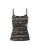 PLEASENOFOLLOW Miu Camo Sleeveless Top (Khaki)