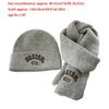 BOSTON Embroidery Scarf Hat Set Windproof Ear Protection Hat New Beanie Hat  For 2-8Y