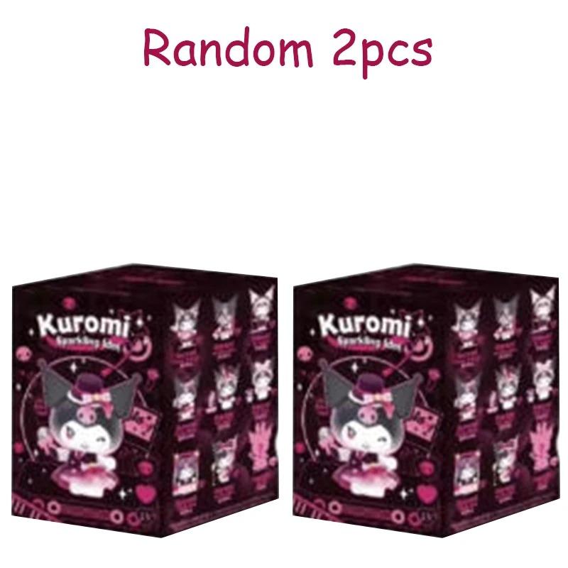 Sanrio Kuromi Sparkling Idol Collection Line Blind Case Adorable Animation Figure Mystery Case Kuromi Figure Collect Tabletop Decor Surprise Present
