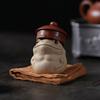 Purple Clay White Mud Toad Tea Pet Ornament - Zen Tea Set Accessory Chinese Gongfu Home Decor