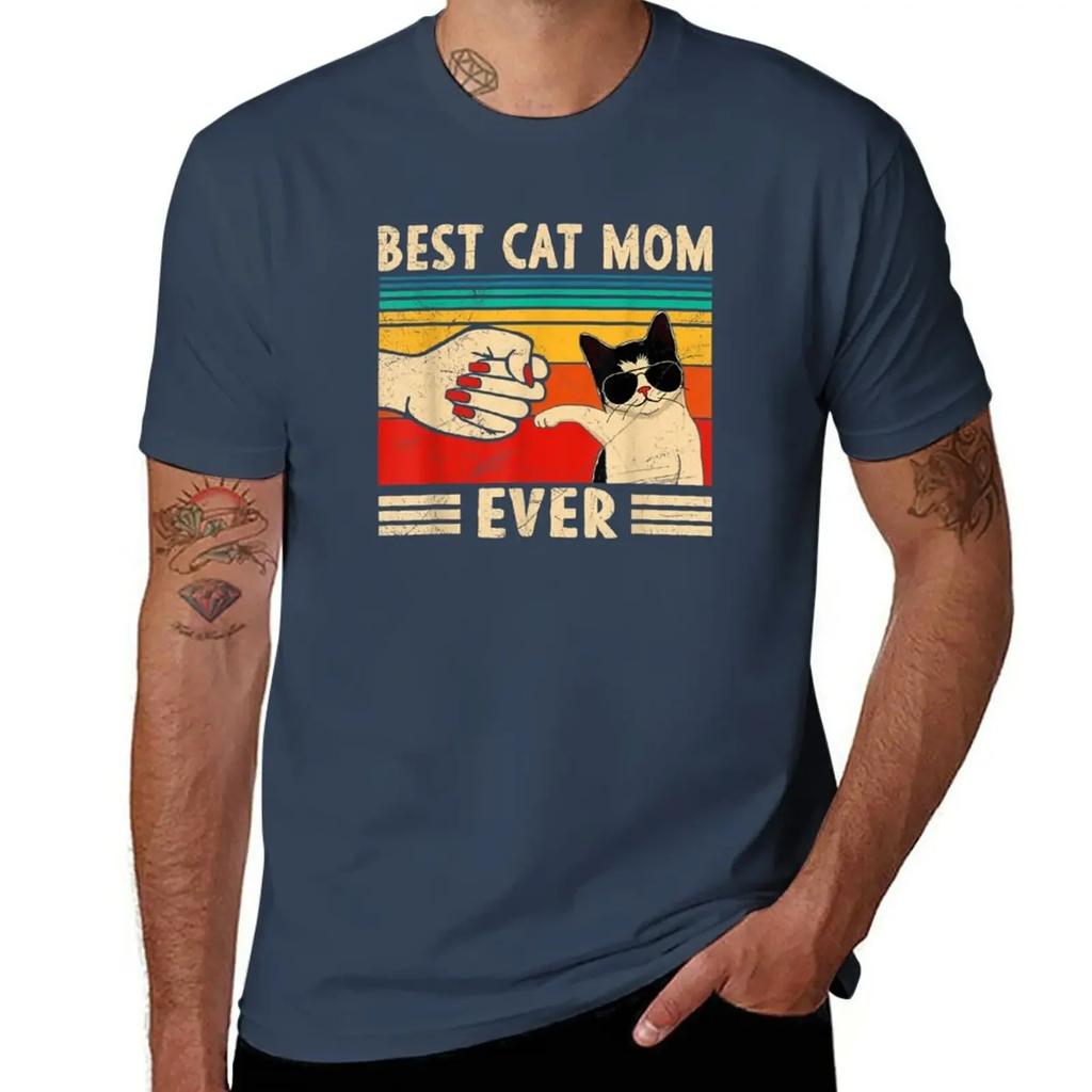 Best Cat Mom Ever T-Shirt plus size tops tops Men's t-shirt