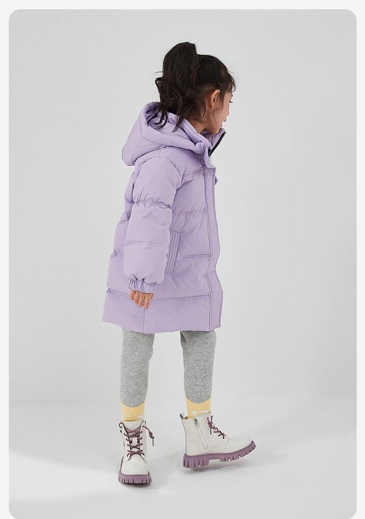 Girls' Down Jacket with 90 White Duck Down