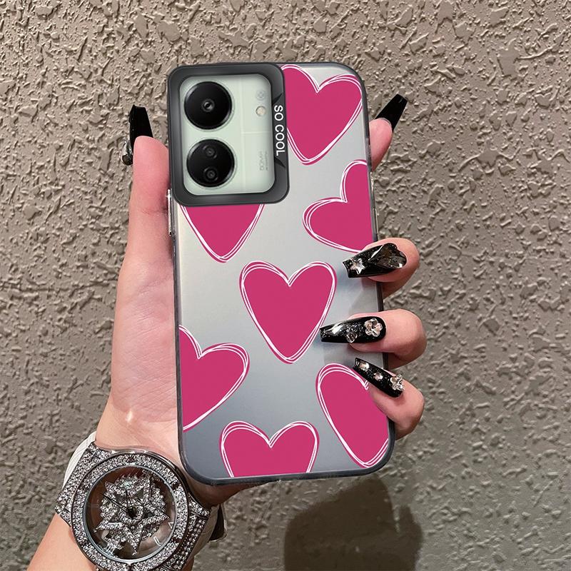 Schutzhülle mit Schmetterlingsmuster für Redmi 13C 4G 5G 12C 10C A1 A2 Plus 9 9A 9i Note 10 11 12 für Xiaomi 11 Lite NE Poco X3 NFC Pro Stoßfeste Stoßstangenabdeckung