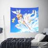 Anime Cardcaptor Sakura cutecore Tapestry Bedroom Decoration Wall Hanging Blanket Tapestry Cool Stuff For Room
