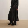 LESS 2025 Autumn A-Line 100% Wool Long Skirt