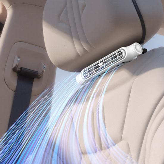 Car Seat Fan for Rear Passenger Mini Portable USB Backseat