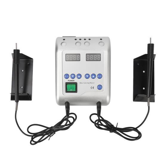 Zubní elektrický nůž na vosk Dvojitá řezací tužka Nastavení teploty Zubní řezačka na vosk US zástrčka 110‑240V 