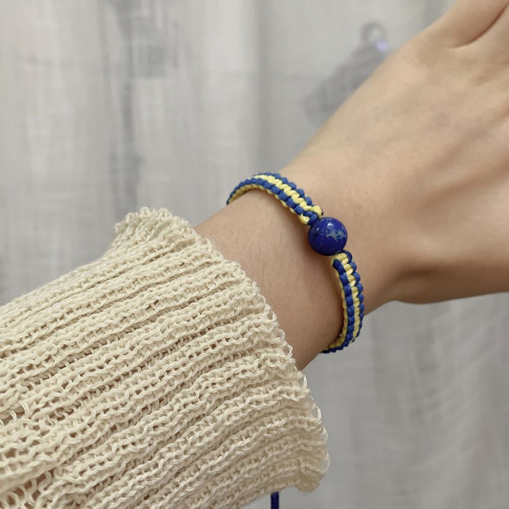 Gele Blauwe Nationale Vlag Armband Blauwe Gele Vlag Armband Sieraden Unisex Cadeau