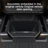 For Tesla Model Y Juniper TPE Rear Center Console Storage Box Organizer Box with Cover Trash Can Under Seat Car Accessories