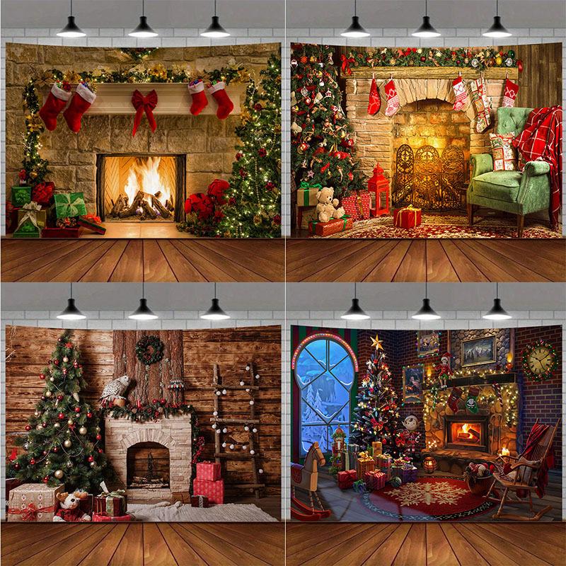 Cross-border Christmas Tapestry: Home Décor Wall Hanging for Bedroom & Photography